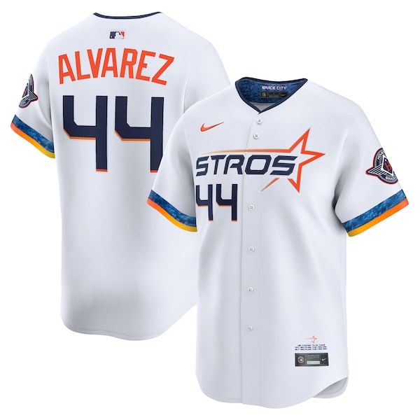 Custom Yordan Alvarez Houston Astros 2025 City Connect Limited Player Jersey White