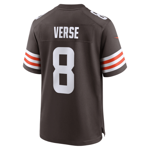 Custom Jared Verse Cleveland Browns Game Jersey Brown