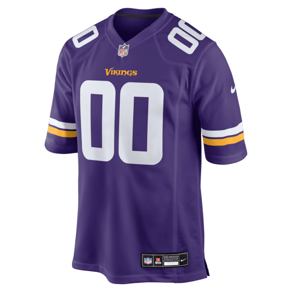 Custom Minnesota Vikings Custom Game Jersey Purple