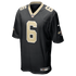 Custom Tyler Shough New Orleans Saints Game Jersey Black