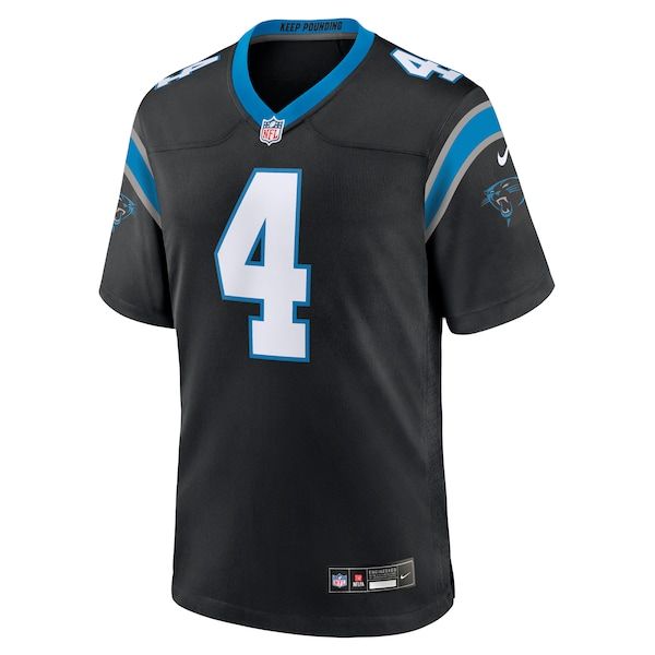 Custom Tetairoa McMillan Carolina Panthers Game Jersey Black