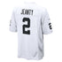Custom Ashton Jeanty Las Vegas Raiders Game Jersey White