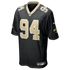 Custom Cameron Jordan New Orleans Saints Game Jersey Black