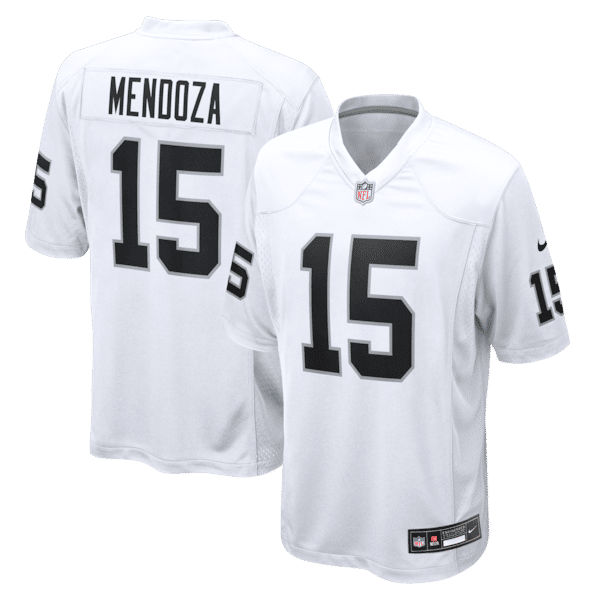 Custom Fernando Mendoza Las Vegas Raiders Game Jersey White