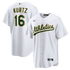 Custom Nick Kurtz Athletics Home Replica Player Jersey White