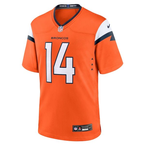 Custom Courtland Sutton Denver Broncos Mile High Collection Game Jersey Orange