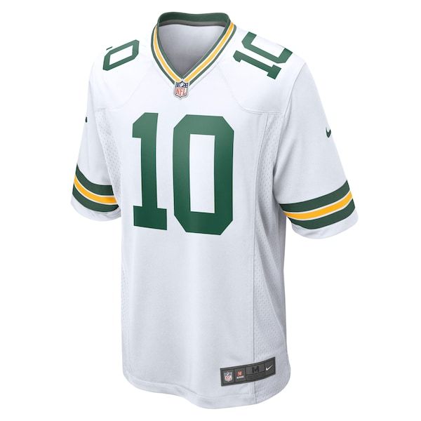 Custom Jordan Love Green Bay Packers Game Jersey White