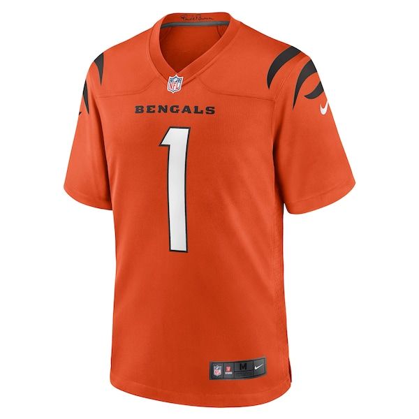Custom Ja'Marr Chase Cincinnati Bengals Alternate Game Jersey Orange