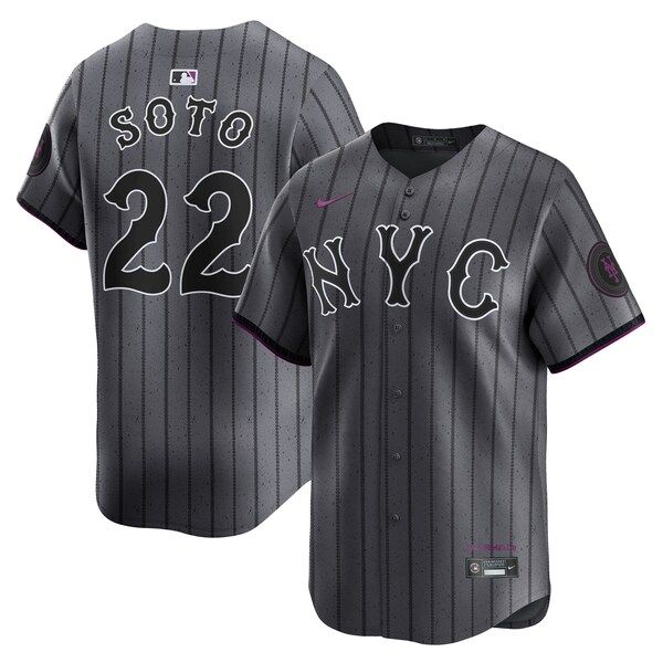 Custom Juan Soto New York Mets City Connect Limited Jersey Gray