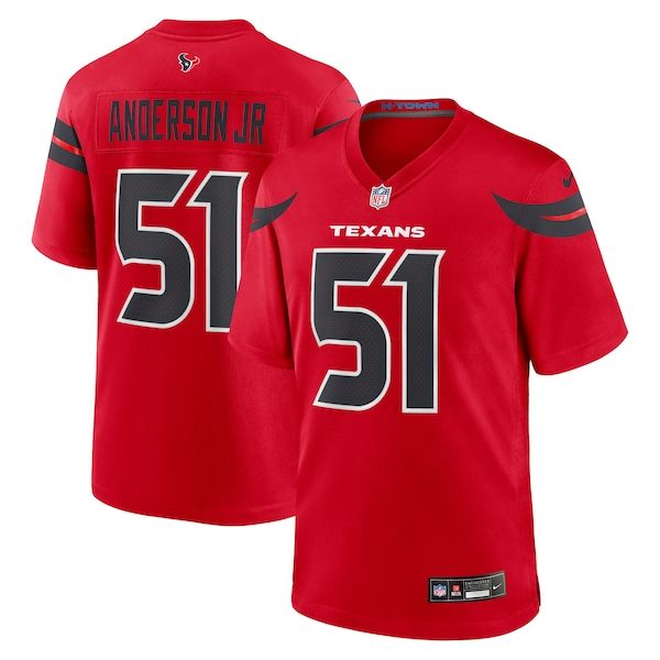 Custom Will Anderson Jr. Houston Texans Alternate Game Jersey Red