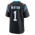 Custom Cam Newton Carolina Panthers Game Retired Player Jersey Black