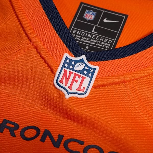 Custom Patrick Surtain II Denver Broncos Team Game Jersey Orange
