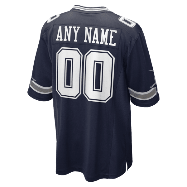 Custom Dallas Cowboys Custom Game Jersey Navy