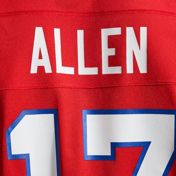 Custom Josh Allen Buffalo Bills Game Jersey Red