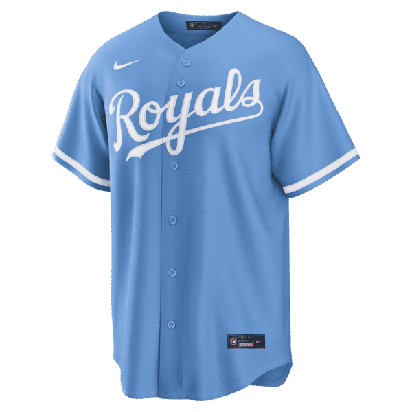 Custom Kansas City Royals Alternate Replica Jersey Light Blue