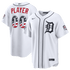 Custom Detroit Tigers 2026 All-Star Game Stars & Stripes Stadium Jersey White