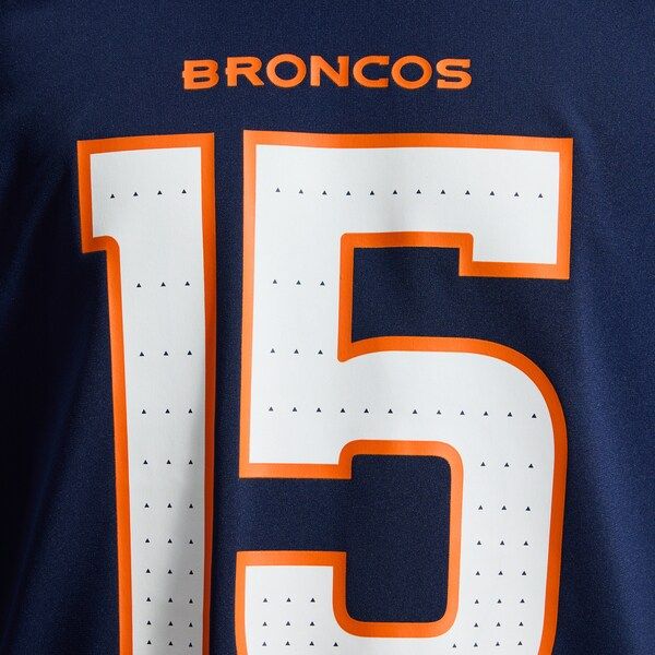 Custom Nik Bonitto Denver Broncos Alternate Game Jersey Navy