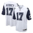 Custom Brandon Aubrey Dallas Cowboys Alternate Game Jersey White