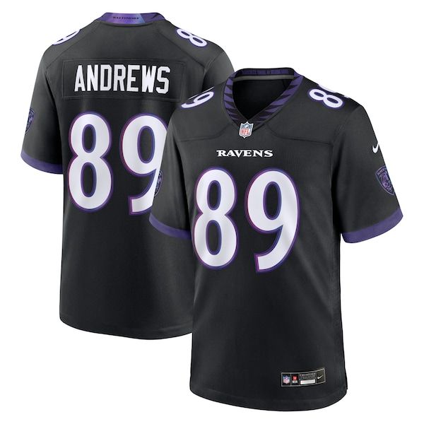 Custom Mark Andrews Baltimore Ravens Alternate Game Jersey Black