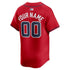Custom Atlanta Braves Alternate Limited Custom Jersey Red