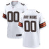 Custom Custom Cleveland Browns Game Jersey White