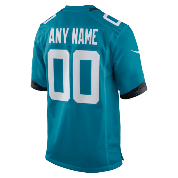 Custom Jacksonville Jaguars Custom Game Jersey Teal