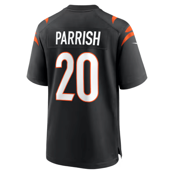 Custom Lemar Parrish Cincinnati Bengals Team Retired Game Jersey Black