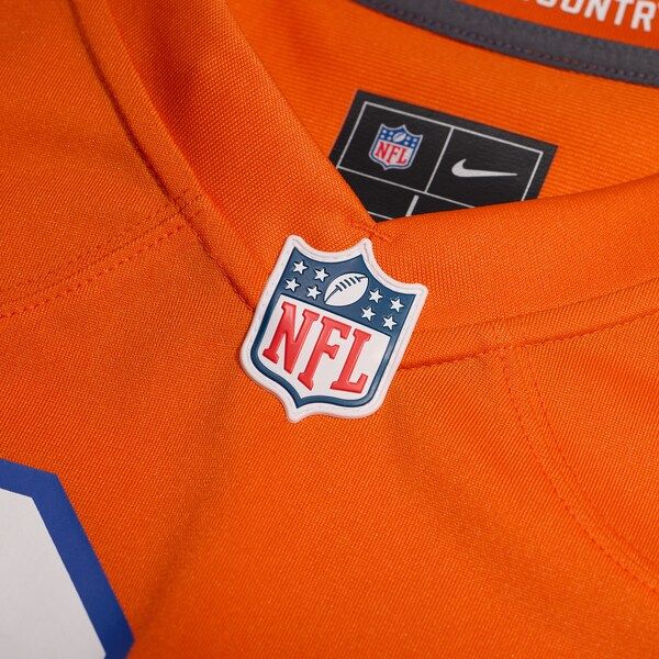Custom Zach Allen Denver Broncos Alternate Game Jersey Orange