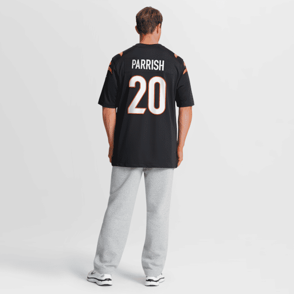 Custom Lemar Parrish Cincinnati Bengals Team Retired Game Jersey Black