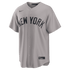 Custom Aaron Judge New York Yankees Road Replica Jersey Gray