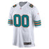 Custom Miami Dolphins Alternate Custom Game Jersey White