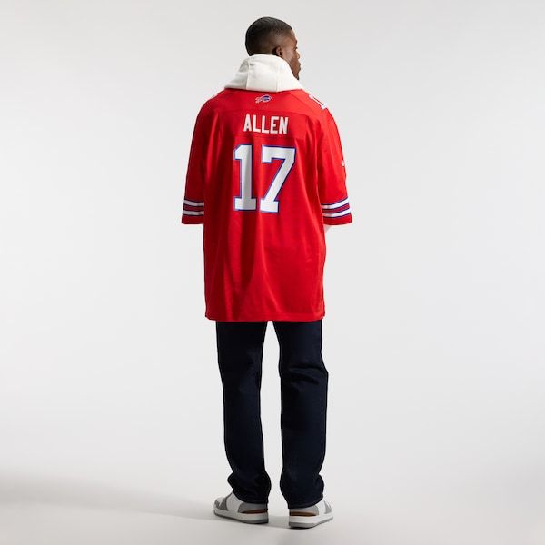 Custom Josh Allen Buffalo Bills Game Jersey Red
