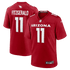 Custom Larry Fitzgerald Arizona Cardinals Team Retired Game Jersey Cardinal