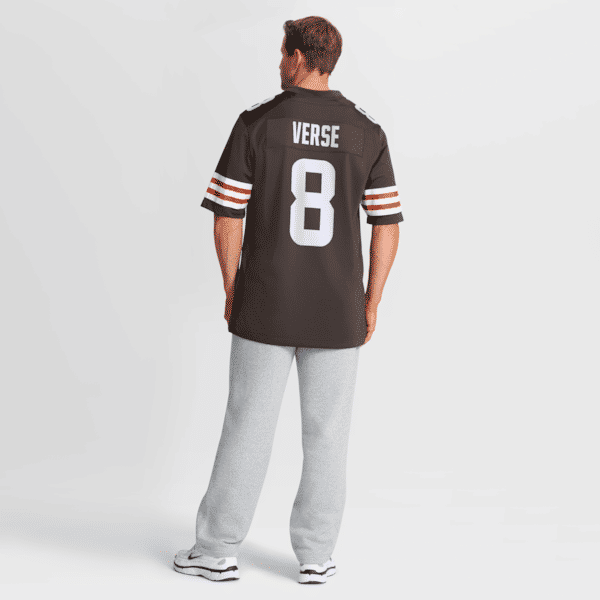 Custom Jared Verse Cleveland Browns Game Jersey Brown