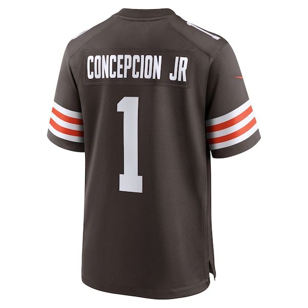 Custom KC Concepcion Cleveland Browns 2026 NFL Draft First Round Pick No. 24 Game Jersey Brown