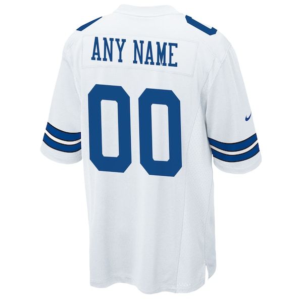 Custom Dallas Cowboys Custom Game Jersey White