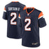 Custom Patrick Surtain II Denver Broncos Alternate Game Jersey Navy