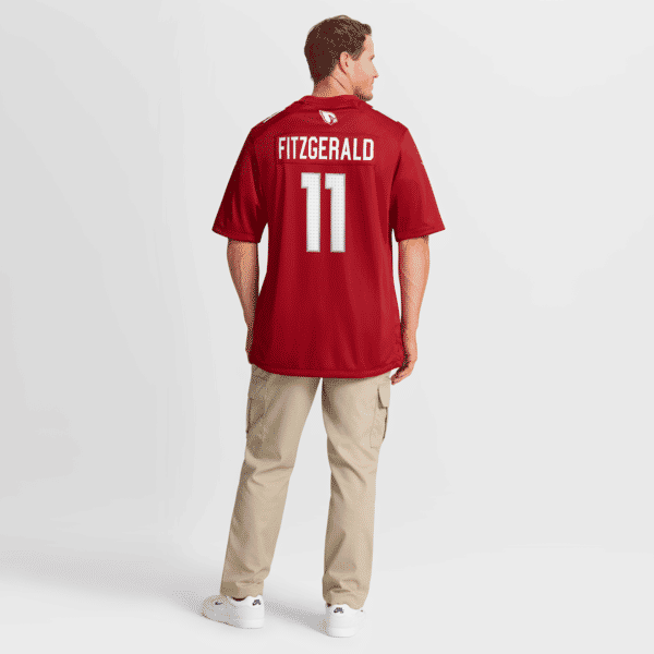 Custom Larry Fitzgerald Arizona Cardinals Team Retired Game Jersey Cardinal