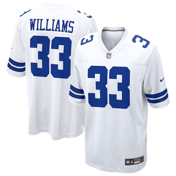 Custom Javonte Williams Dallas Cowboys Game Jersey White