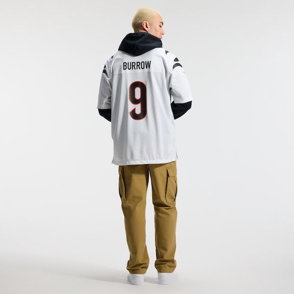Custom Joe Burrow Cincinnati Bengals Game Jersey White