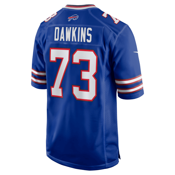 Custom Dion Dawkins Buffalo Bills Game Jersey Royal