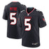 Custom Jalen Pitre Houston Texans Game Jersey Navy