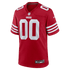 Custom San Francisco 49ers Custom Game Jersey Scarlet