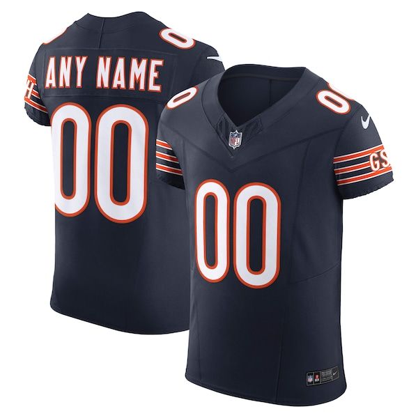 Custom Chicago Bears Vapor F.U.S.E. Elite Custom Jersey Navy