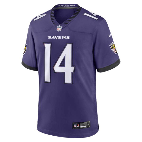 Custom Kyle Hamilton Baltimore Ravens Game Jersey Purple