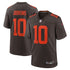Custom Quinshon Judkins Cleveland Browns Alpha Dawg Game Jersey Brown