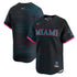 Custom Miami Marlins 2025 City Connect Limited Jersey Black