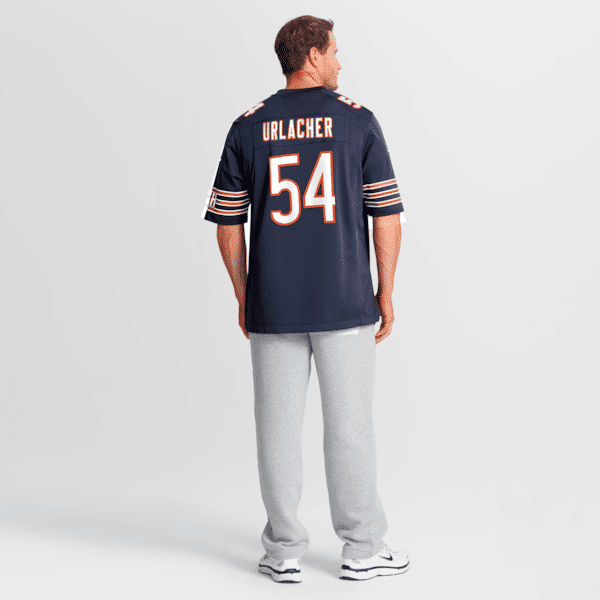 Custom Brian Urlacher Chicago Bears Game Retired Player Jersey Navy