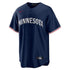 Custom Minnesota Twins Alternate Replica Jersey Navy
