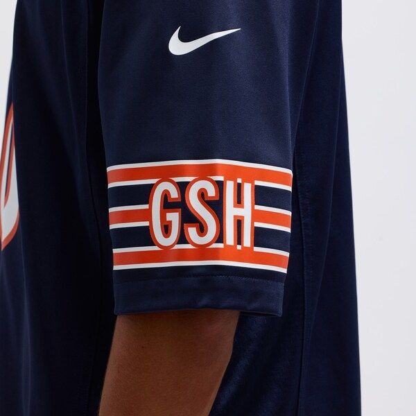 Custom Caleb Williams Chicago Bears Game Jersey Navy